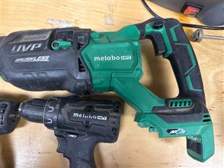 METABO COMBO SET (CR 36DA, WH 18DBFL2, DS 18DBFL2) w/ 2 Batteries & Charger